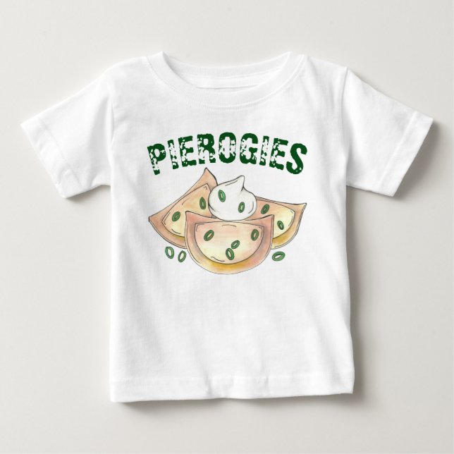 Pierogies Polnisch Ukrainische Dumplings Pierogi F Baby T-shirt (Vorderseite)