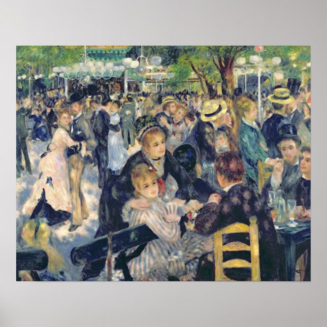Pierre A Renoir | Ball am Moulin de la Galette Poster (Vorne)