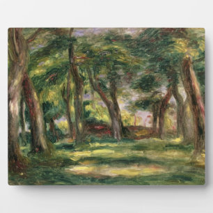 Pierre A Renoir Bäume Fotoplatte