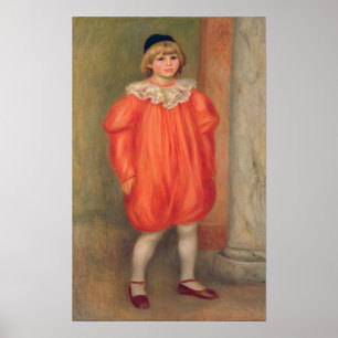 Pierre A Renoir Claude Renoir in einem Clownkost Poster