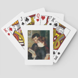 Pierre A Renoir Couple Reading Spielkarten
