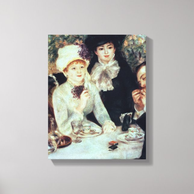 Pierre A Renoir | Das Ende des Mittagessens Leinwanddruck (Vorderseite)