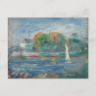 Pierre A Renoir   Der Blaue Fluss Postkarte