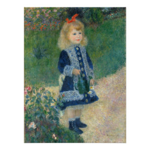 Pierre A Renoir   Ein Mädchen mit einer Wasserdos Poster