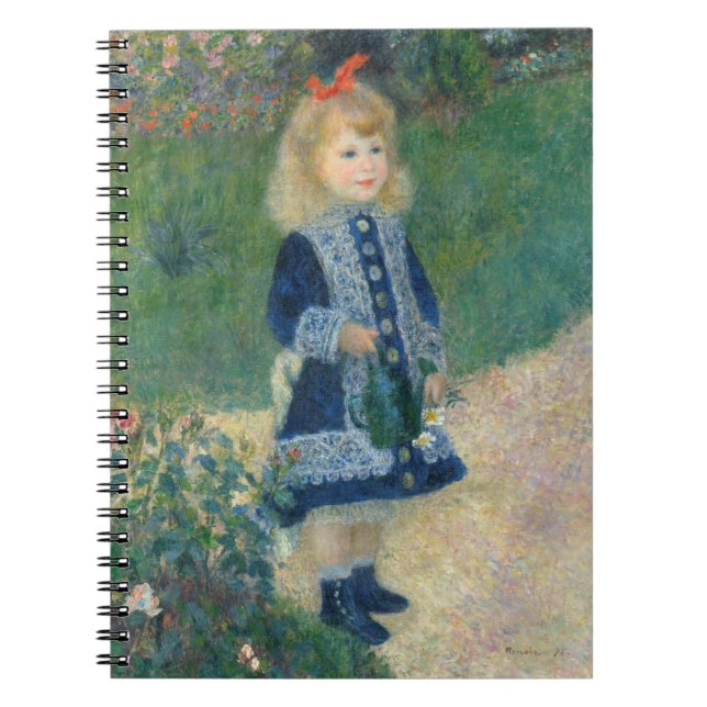 Pierre A Renoir | Ein Mädchen mit einer Wasserdose Notizblock (Vorderseite)