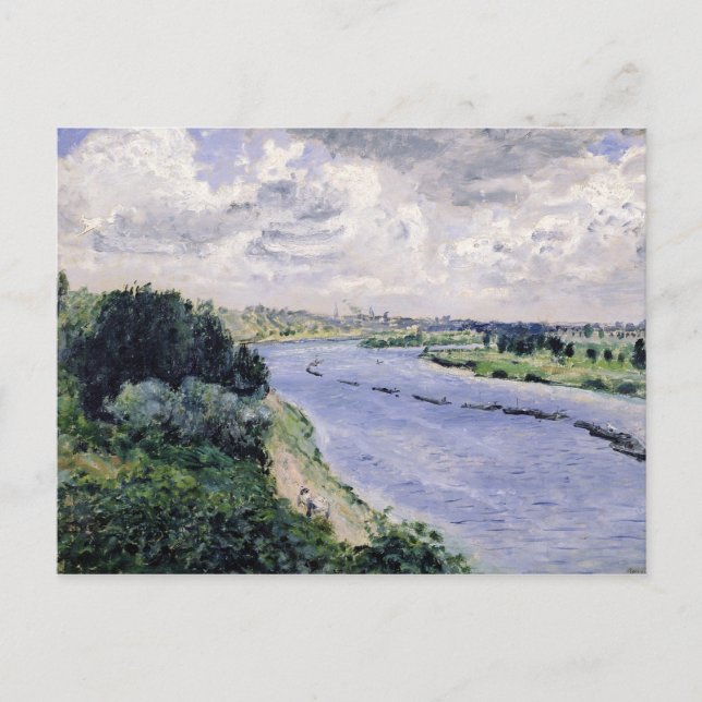 Pierre A Renoir | Fässer an der Seine Postkarte (Vorderseite)