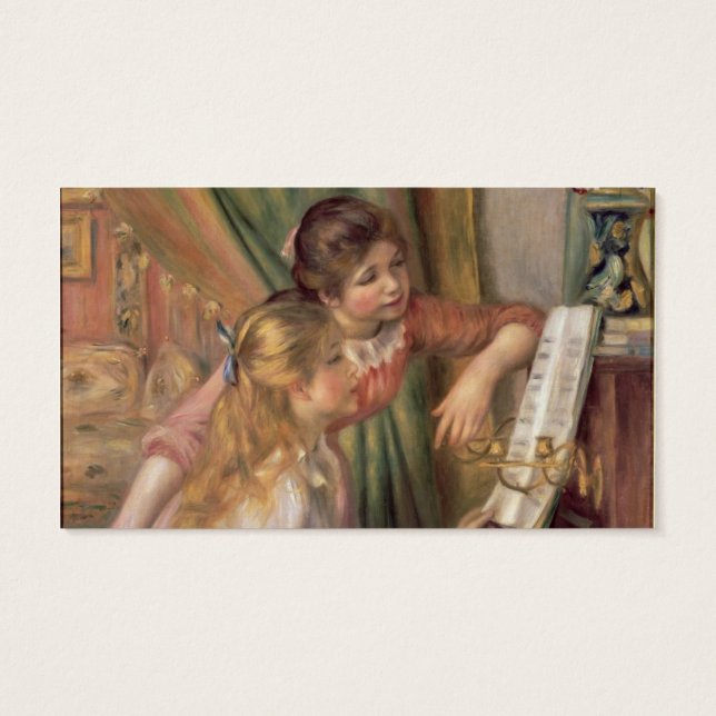 Pierre A Renoir | Junge Mädchen am Klavier (Rückseite)