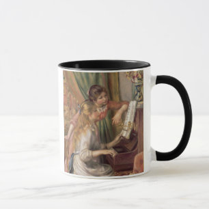 Pierre A Renoir  Junge Mädchen am Klavier Tasse