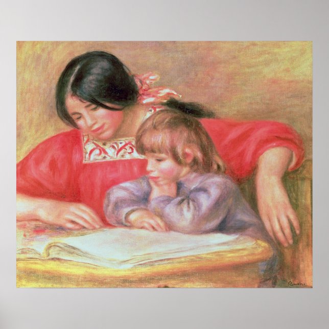 Pierre A Renoir | Leontine und Coco Poster (Vorne)