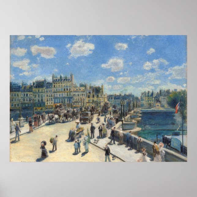 Pierre A Renoir | Pont Neuf, Paris Poster (Vorne)