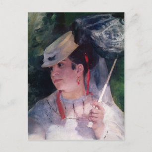 Pierre A Renoir Portrait of Lise Postkarte