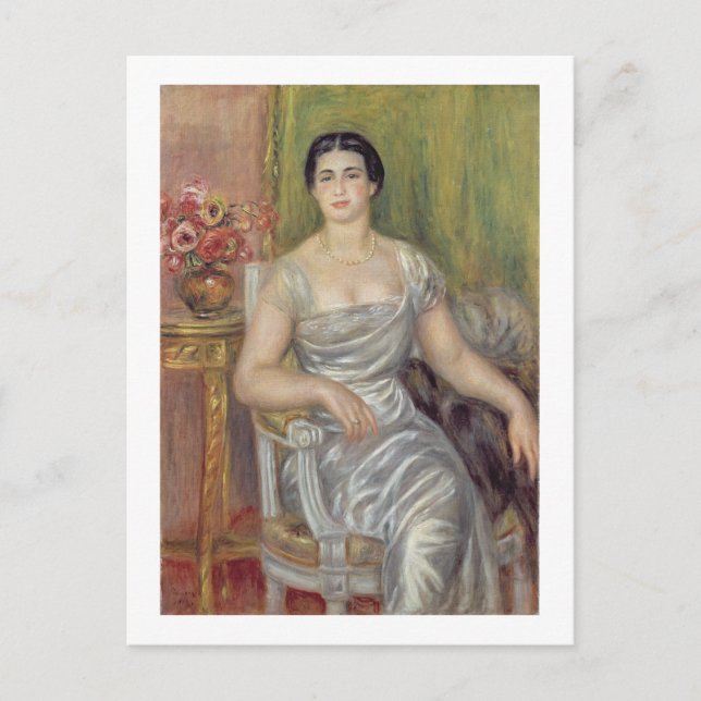 Pierre A Renoir | Portrait von A. Valliere-Merzbac Postkarte (Vorderseite)