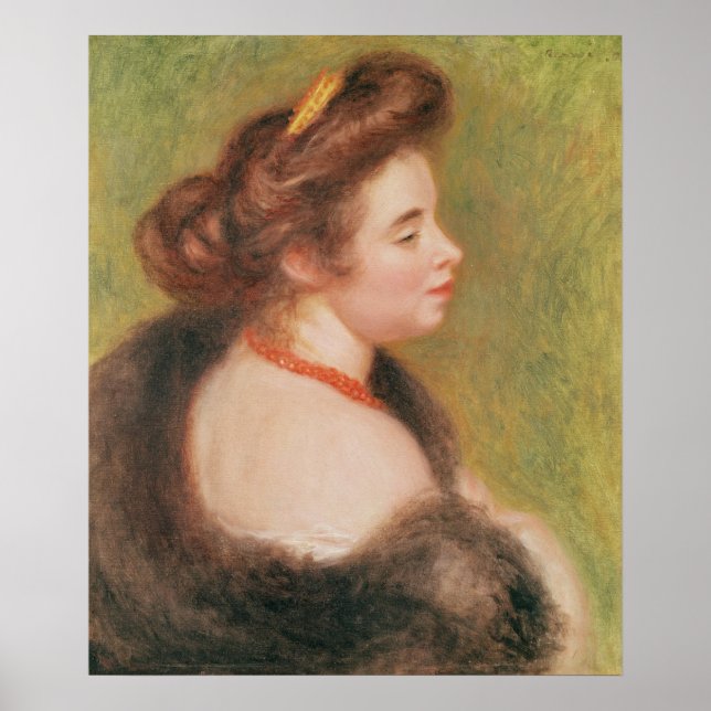 Pierre A Renoir | Portrait von Frau Maurice Denis Poster (Vorne)
