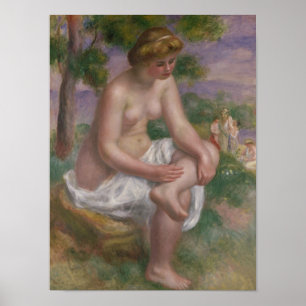 Pierre A Renoir   Sitzbäder in einer Landschaft Poster