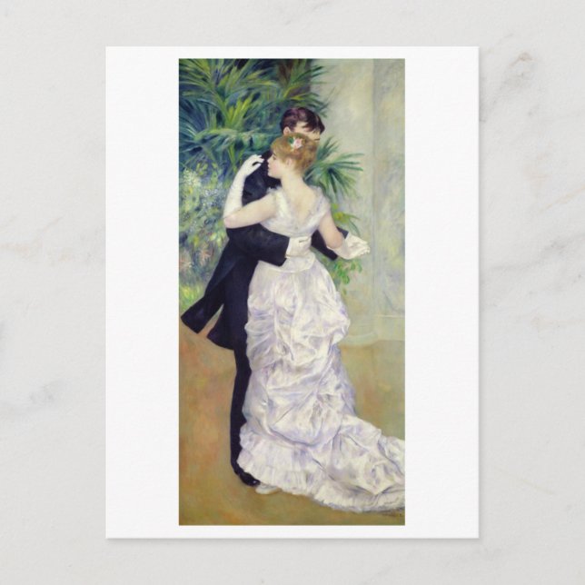 Pierre A Renoir | Tanz in der Stadt Postkarte (Vorderseite)