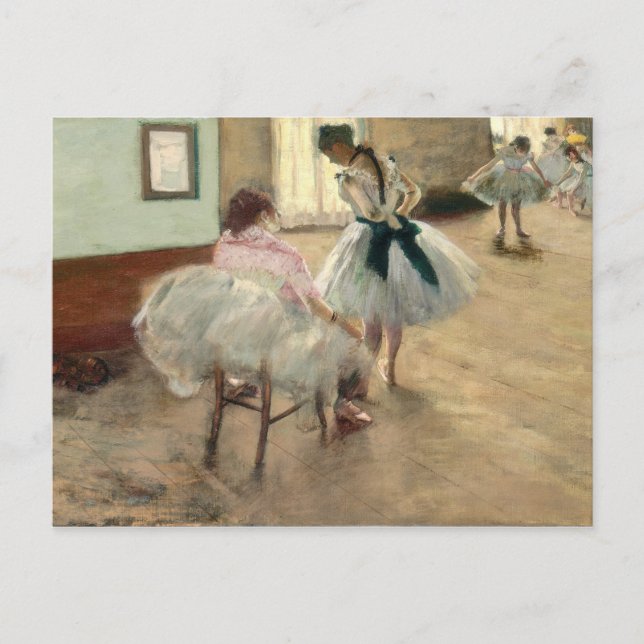 Pierre A Renoir | Tanzunterricht Postkarte (Vorderseite)