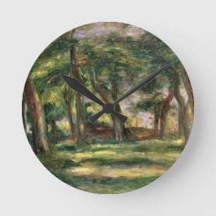 Pierre A Renoir   Trees Runde Wanduhr