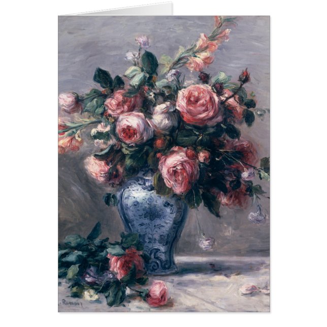 Pierre A Renoir | Vase de Roses (Devant)