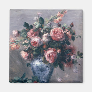 Pierre A Renoir   Vase der Rose Magnet