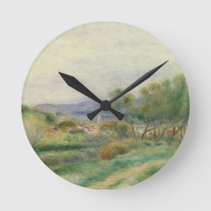 Pierre A Renoir View of La Seyne, Provence Runde Wanduhr
