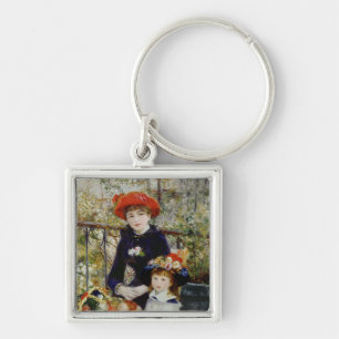 Pierre A Renoir Zwei Schwestern oder auf der Ter Schlüsselanhänger