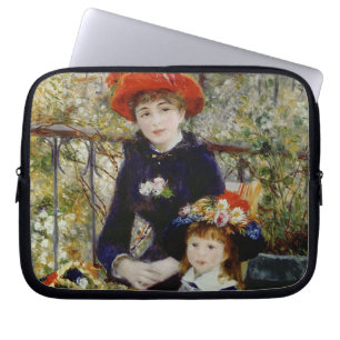 Pierre A Renoir  Zwei Schwestern oder auf der Terr Laptopschutzhülle