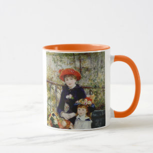 Pierre A Renoir  Zwei Schwestern oder auf der Terr Tasse