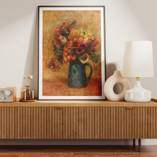 Pierre-Auguste Renoir 1889 Blumen-Vase Poster