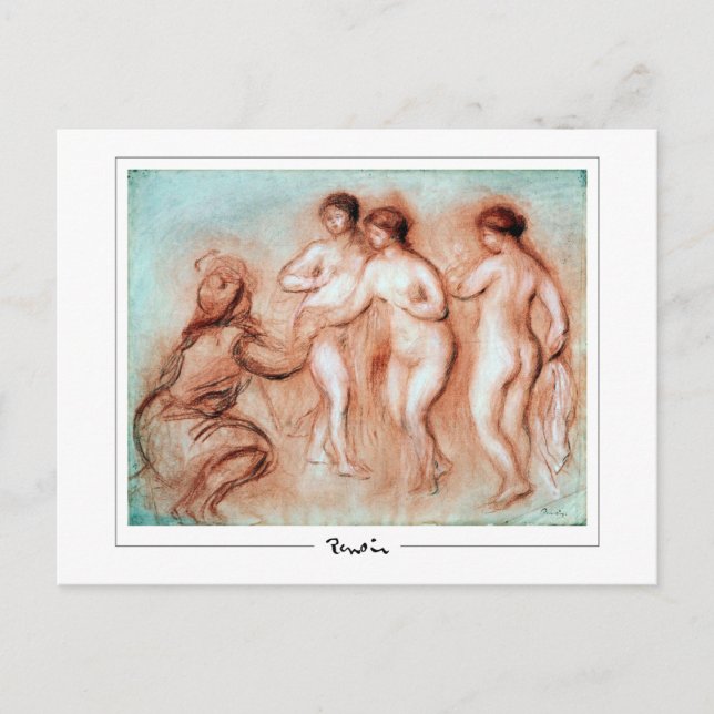 Pierre-Auguste Renoir #445-3 - Fine Art Postcard Postkarte (Vorderseite)