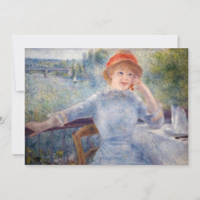 Pierre Auguste Renoir - Alphonsine Fournaise Einladung (Vorderseite)