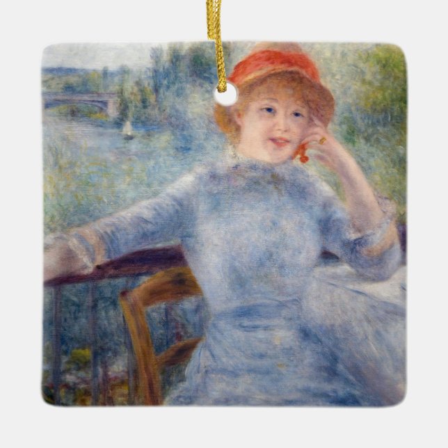 Pierre Auguste Renoir - Alphonsine Fournaise Keramikornament (Vorderseite)
