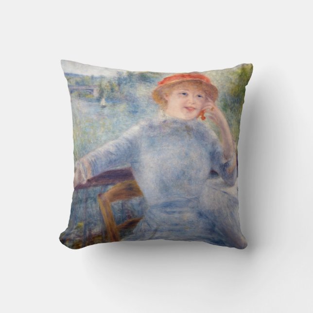 Pierre Auguste Renoir - Alphonsine Fournaise Kissen (Vorderseite)