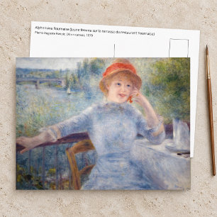 Pierre Auguste Renoir - Alphonsine Fournaise Postkarte
