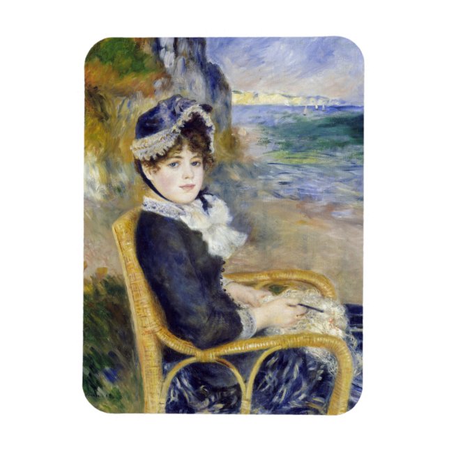 Pierre-Auguste Renoir - Am Meer Magnet (Vertikal)