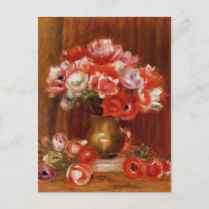 Pierre-Auguste Renoir-Anemones Postkarte