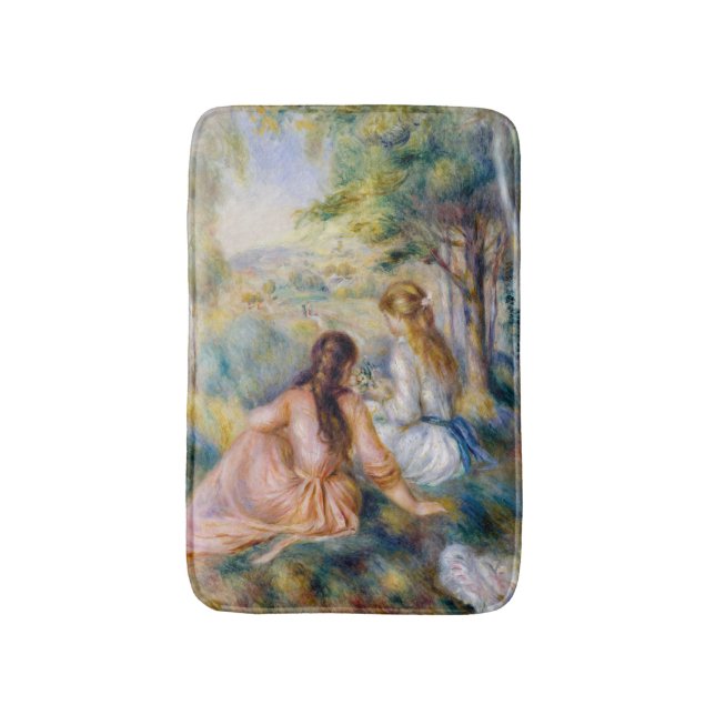 Pierre-Auguste Renoir - Auf der Wiese Badematte (Vorderseite Vertikal)