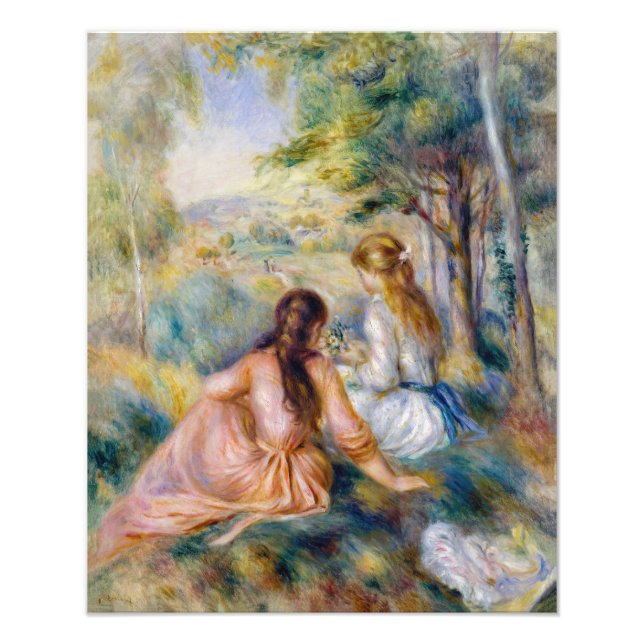 Pierre-Auguste Renoir - Auf der Wiese Fotodruck (Vorne)