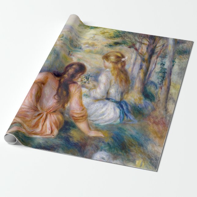 Pierre-Auguste Renoir - Auf der Wiese Geschenkpapier (Ungerollt)