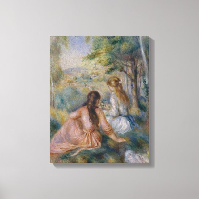 Pierre Auguste Renoir | Auf der Wiese Leinwanddruck (Vorderseite)