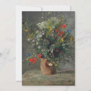 Pierre-Auguste Renoir - Blume in einer Vase 1866 Dankeskarte