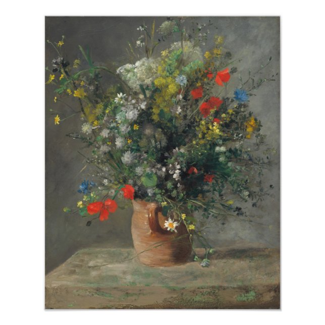 Pierre-Auguste Renoir - Blume in einer Vase 1866 Fotodruck (Vorne)