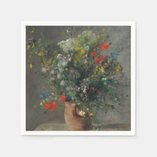 Pierre-Auguste Renoir - Blume in einer Vase 1866 Serviette