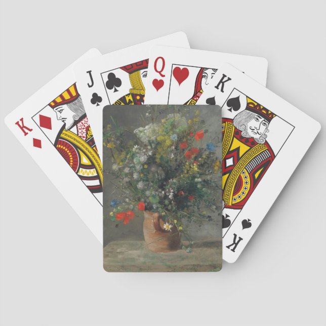 Pierre-Auguste Renoir - Blume in einer Vase 1866 Spielkarten (Rückseite)