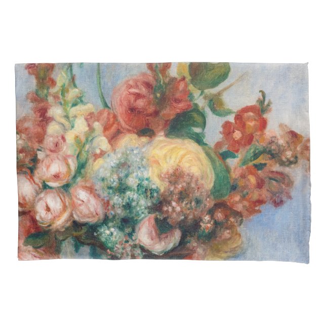 Pierre-Auguste Renoir - Blume in einer Vase Kissenbezug (Vorderseite)