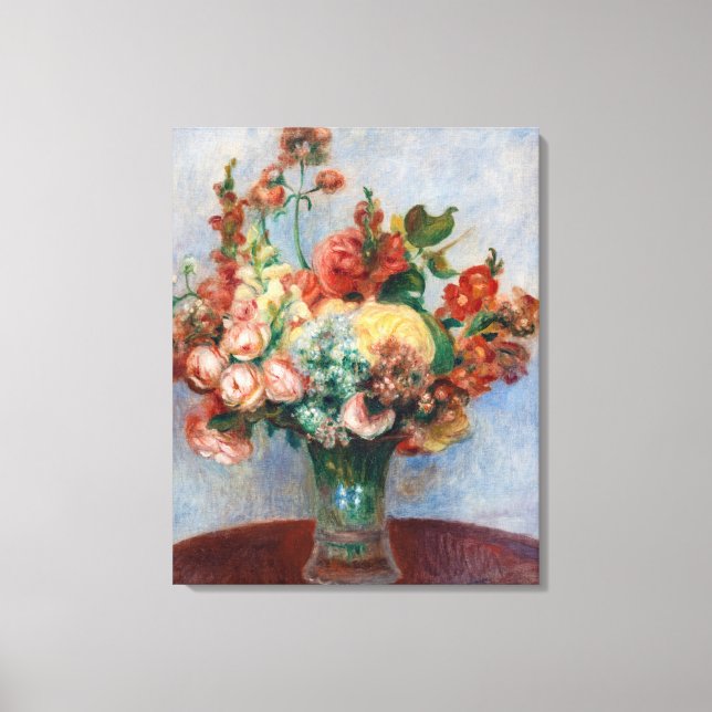 Pierre-Auguste Renoir - Blume in einer Vase Leinwanddruck (Vorderseite)