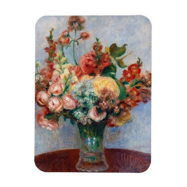 Pierre-Auguste Renoir - Blume in einer Vase Magnet (Vertikal)