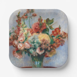 Pierre-Auguste Renoir - Blume in einer Vase Pappteller