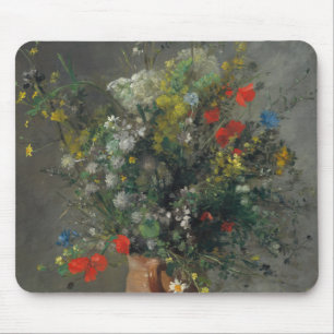 Pierre-Auguste Renoir - Blumen in einer Vase 1866 Mousepad