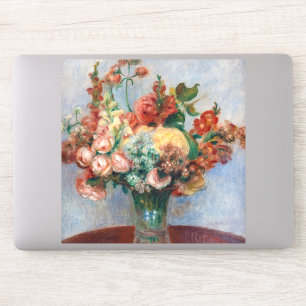 Pierre-Auguste Renoir - Blumen in einer Vase Aufkleber
