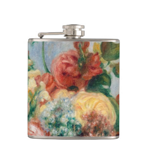 Pierre-Auguste Renoir - Blumen in einer Vase Flachmann